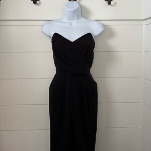 Express Black Strapless Jumpsuit w/ Pockets, Women’s 10